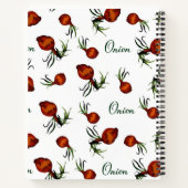 Whimsical Onion Pattern Notebook ノートブック (裏面)