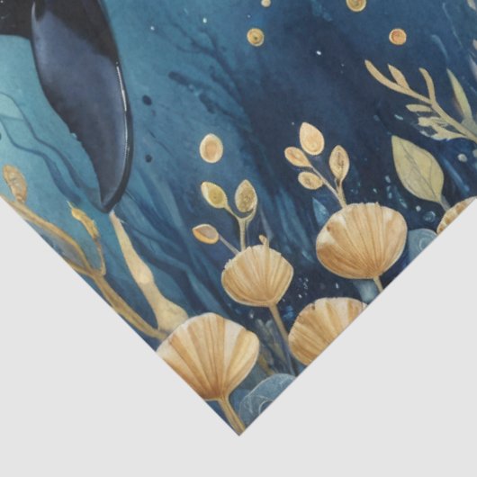 Whimsical Orca in the ocean 薄葉紙 (詳細)