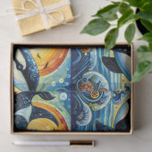 Whimsical Orca Whale Beach Coastal Decoupage  薄葉紙 (ギフト)