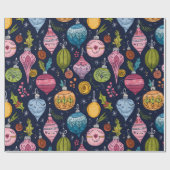 Whimsical Ornament Christmas ラッピングペーパー (フラット)