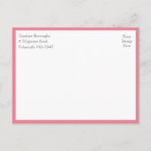 Whimsical Owl Couple Woodland Bachelorette Party インビテーションポストカード (裏面)