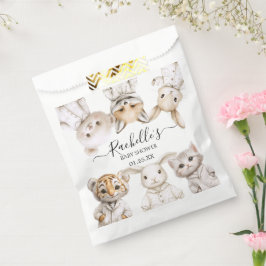 Whimsical Pajama Animals: Soft Pastel Party Accent フェイバーバッグ