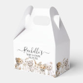 Whimsical Pajama Animals: Soft Pastel Party Accent フェイバーボックス (正面サイド)