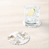 Whimsical Pajama Animals: Soft Pastel Party Accent ペーパーコースター (インサイチュ)