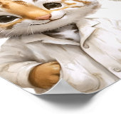 Whimsical Pajama Animals: Soft Pastel Party Accent ポスター (角)