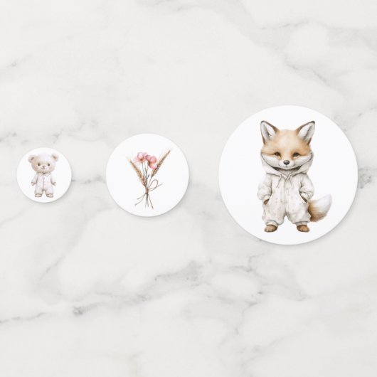 Whimsical Pajama Animals: Table Confetti コンフェッティ (裏面)