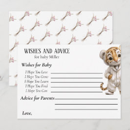 Whimsical Pajama Parade Wishes and Advice エンクロージャーカード