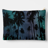Whimsical Palm Trees Starry Night Sky Personalised アクセサリーポーチ (裏面)