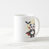 Whimsical Panda Wizard with Magic Hat コーヒーマグカップ (正面右)