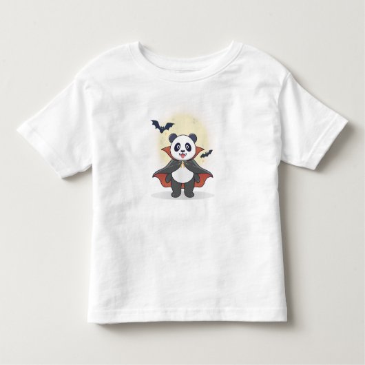 Whimsical Panda Wizard with Magic Hat トドラーTシャツ (正面)