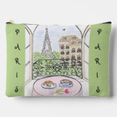 Whimsical Paris and Eiffel Tower  アクセサリーポーチ (正面)