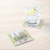 Whimsical Paris Eiffel Tower BRIDAL SHOWER  ペーパーコースター (インサイチュ)