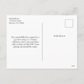 Whimsical Paris Summer Travel Eiffel Tower Floral  シーズンポストカード (裏面)