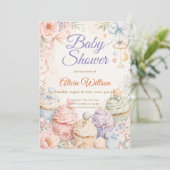 Whimsical Pastel Baby Shower 招待状 (スタンド正面)