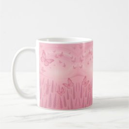 Whimsical Pastel Butterfly Sunrise Mug コーヒーマグカップ