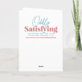 Whimsical Pastel Cake Birthday Card for an Aunt カード (裏面)