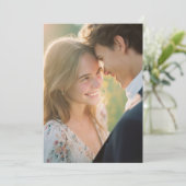 Whimsical Pastel Floral Photo 招待状 (スタンド正面)