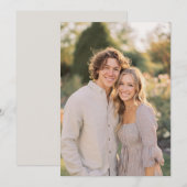 Whimsical Pastel Floral Photo 招待状 (正面/裏面)