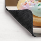 Whimsical Pastel Glass Glaze Donut   マウスパッド (コーナー)
