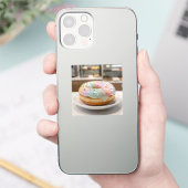 Whimsical Pastel Glass Glaze Donut Glossy   シール (スマートフォン)