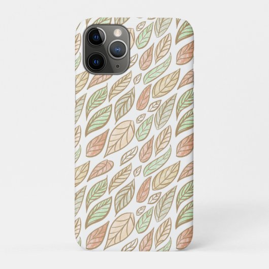 Whimsical Pastel Leaf Art Protective  Case-Mate iPhoneケース (裏)