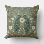 Whimsical Peacock Decorative クッション (正面)