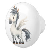 Whimsical Pegasus Ceramic Kids Room セラミックノブ (右)