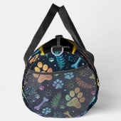 Whimsical Pet Print Travel Organizer ダッフルバッグ (右)