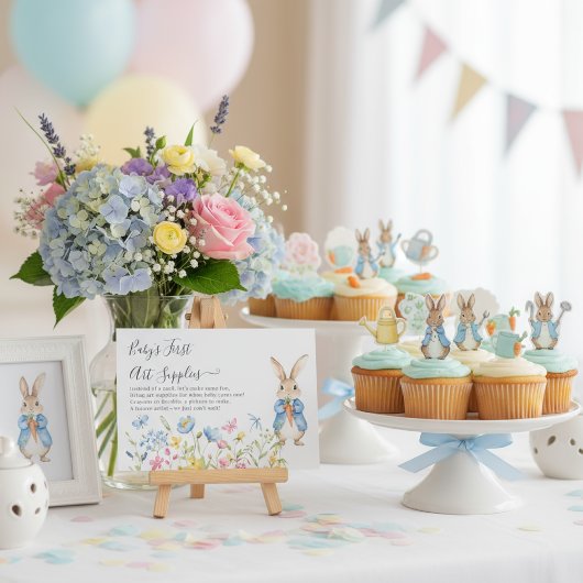 Whimsical Peter Rabbit Baby’s First Art Supplies エンクロージャーカード