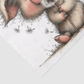 Whimsical Pig and Mouse in Spring 薄葉紙 (詳細)