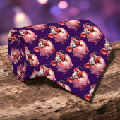 Whimsical Pig Custom Necktie Tie ネクタイ
