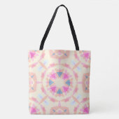 Whimsical Pink Blue Star Pattern Dopamine Decor トートバッグ (正面)