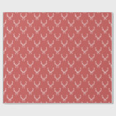 Whimsical Pink Christmas Patterns Wrapping Paper ラッピングペーパー (フラット)