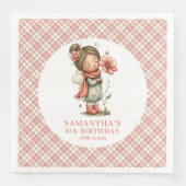 Whimsical Pink Fairy Flowers 1st Birthday Party  (正面)