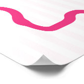 Whimsical Pink Hand Drawn Wedding Welcome ポスター (角)