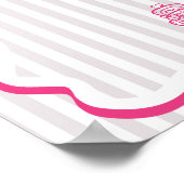 Whimsical Pink Order of Events Timeline ポスター (角)