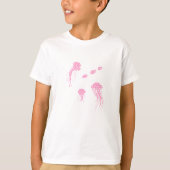 Whimsical Pink Polka Dot Sea Creatures Tshirt Tシャツ (正面)