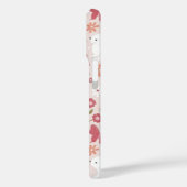 Whimsical Pink Rabbit and Floral Meadow Case-Mate iPhoneケース (裏面 / 左)