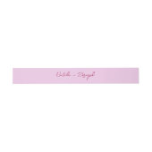 Whimsical Pink Raspberry Retro Whimsical Wedding 招待状ベリーバンド (フラット)