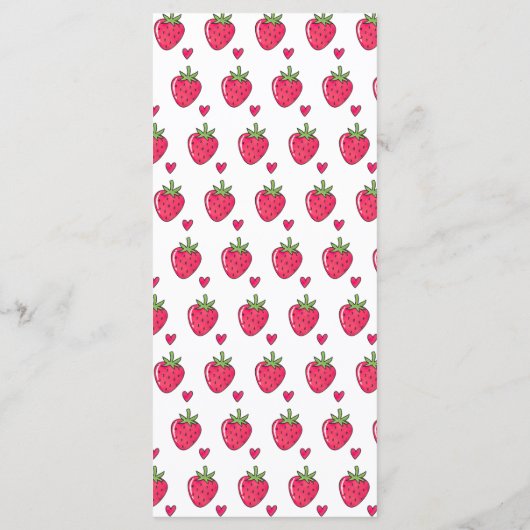 Whimsical Pink Strawberry Wedding メニュー (裏面)