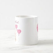 Whimsical Pink You’re My Sweetheart Teddy Bear コーヒーマグカップ (中央)