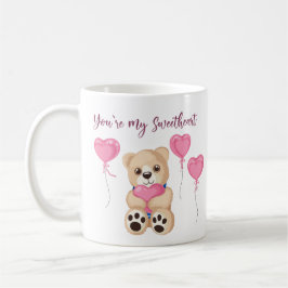 Whimsical Pink You’re My Sweetheart Teddy Bear コーヒーマグカップ