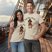 Whimsical Pirate Dog Character Unisex Tシャツ