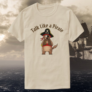 Whimsical Pirate Dog Character Unisex Tシャツ