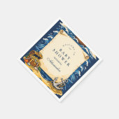 Whimsical Pirate Ship Adventure Baby Shower スタンダードカクテルナプキン (角)