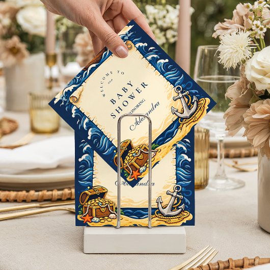 Whimsical Pirate Ship Adventure Baby Shower スタンダードカクテルナプキン