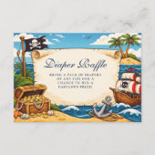 Whimsical Pirate Ship Adventure Diapper Raffle エンクロージャーカード (正面)