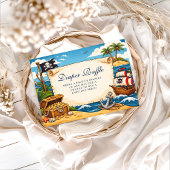 Whimsical Pirate Ship Adventure Diapper Raffle エンクロージャーカード