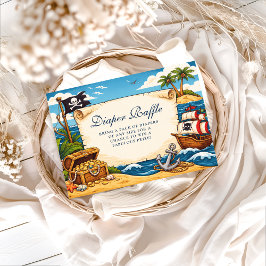 Whimsical Pirate Ship Adventure Diapper Raffle エンクロージャーカード