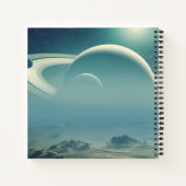 Whimsical Planets Space Dreamscape Personalised ノートブック (裏面)